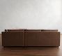 Pacifica Slim Arm Leather 3-Piece L-Shaped Sectional (106")