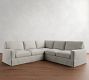 PB Comfort Square Arm Slipcovered 3-Piece L-Shaped Sectional (106")