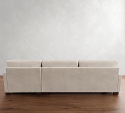 Turner Square Arm Chaise Sectional (103"&ndash;128")