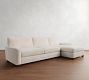 Turner Square Arm Chaise Sectional (103"&ndash;128")