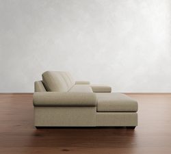 Big Sur Roll Arm Double Chaise Sectional (145"&ndash;198")