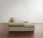 Big Sur Roll Arm Double Chaise Sectional (145"&ndash;198")