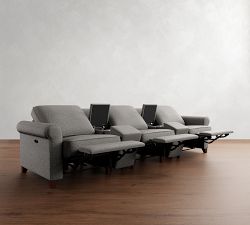 Cameron Roll Arm Power Reclining Sofa (72"&ndash;129")