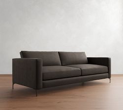 Jake Leather Sofa (63"&ndash;120")
