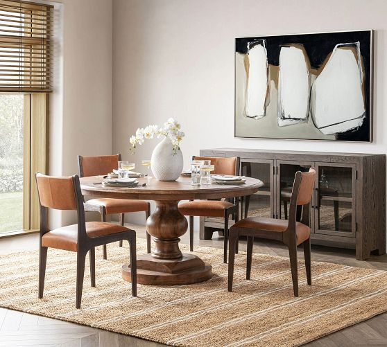 Nolan Fixed Round Dining Table (60") by Pottery Barn