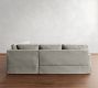 PB Comfort Square Arm Slipcovered 3-Piece L-Shaped Sectional (106")