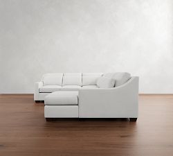 York Slope Arm Deep Seat 4-Piece Chaise Sectional (121")