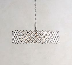 Arden Crystal Hoop Chandelier (30")