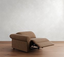 Build Your Own Ultra Lounge Roll Arm Leather Sectional