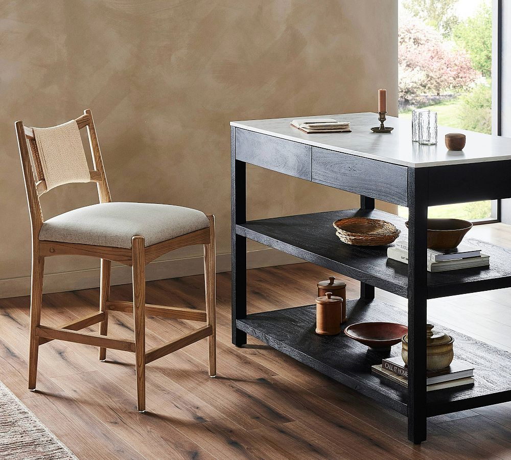 Claremore Upholstered Counter Stool by Pottery Barn