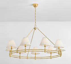 Jamey Large Shaded Round Chandelier (50")