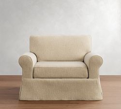Buchanan Roll Arm Slipcovered Chair and a Half