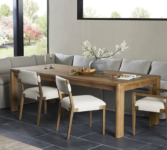 Bedrock Extendable Dining Table (96"-116") by Pottery Barn