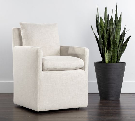 Carder Upholstered Dining Armchair by Pottery Barn