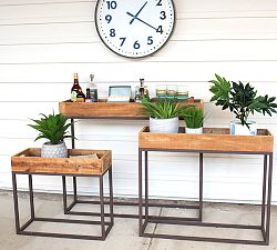Outdoor Plant Console Tray, Set of 3
