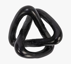 Variegated Marble Link Knot Decorative Object