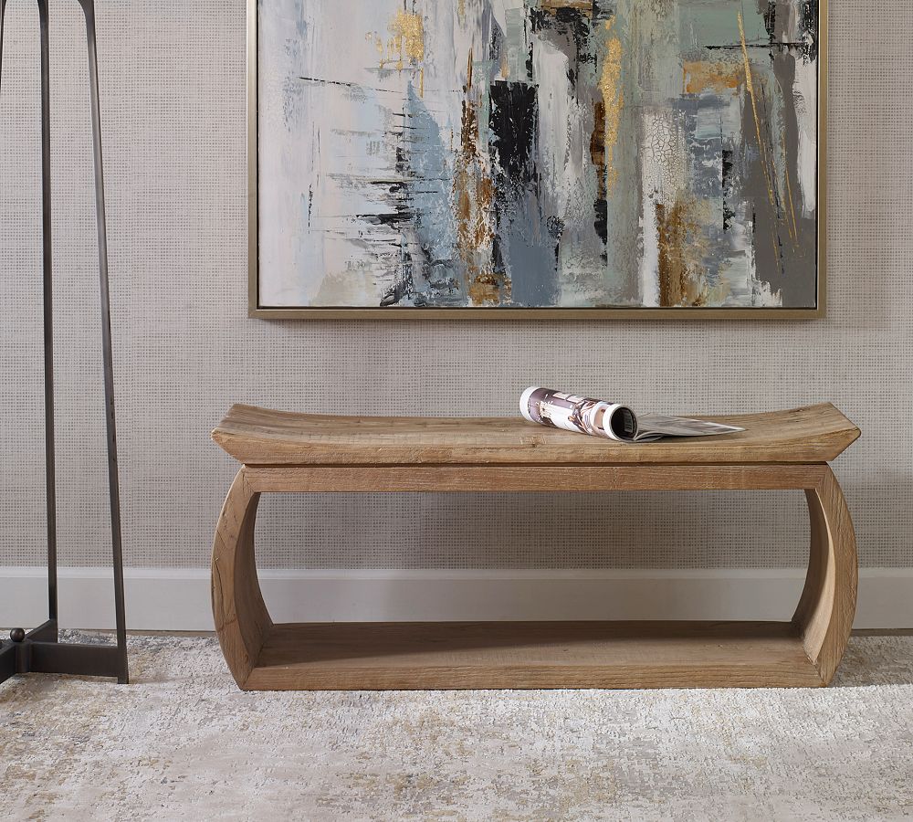 Monica Reclaimed Wood Bench by Pottery Barn