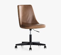 Jaz Leather Swivel Desk Chair