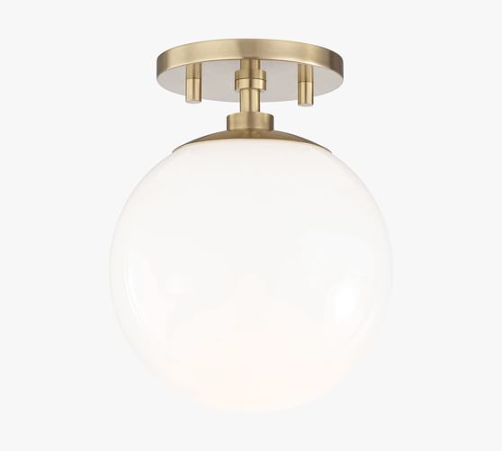Jorson Glass Globe Flush Mount (7'') by Pottery Barn