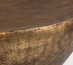 Grant Round Metal Coffee Table (36")