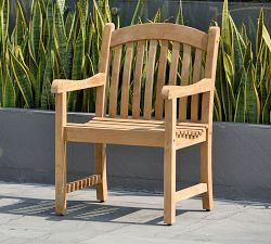 Nassau 9-Piece Teak Oval Outdoor Table &amp; Placid Teak Dining Armchair Set