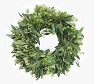 Fresh Wooly Bush and Eucalyptus Wreaths thumbnail 2