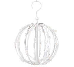 Warm White LED Ball With White Frame