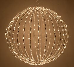 Warm White LED Ball With White Frame