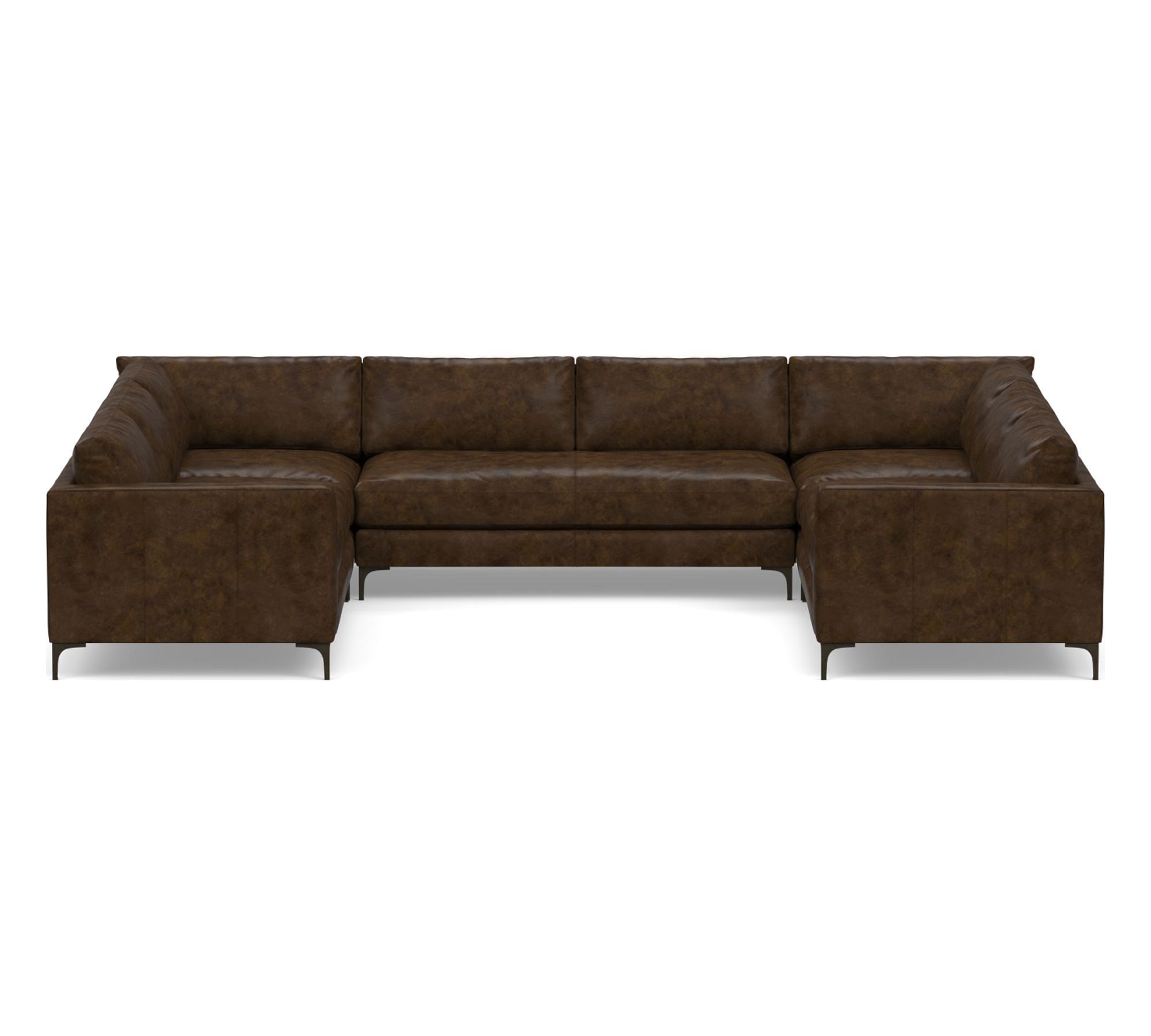 Jake Leather U-Shaped Sectional (145") - thumbnail 8