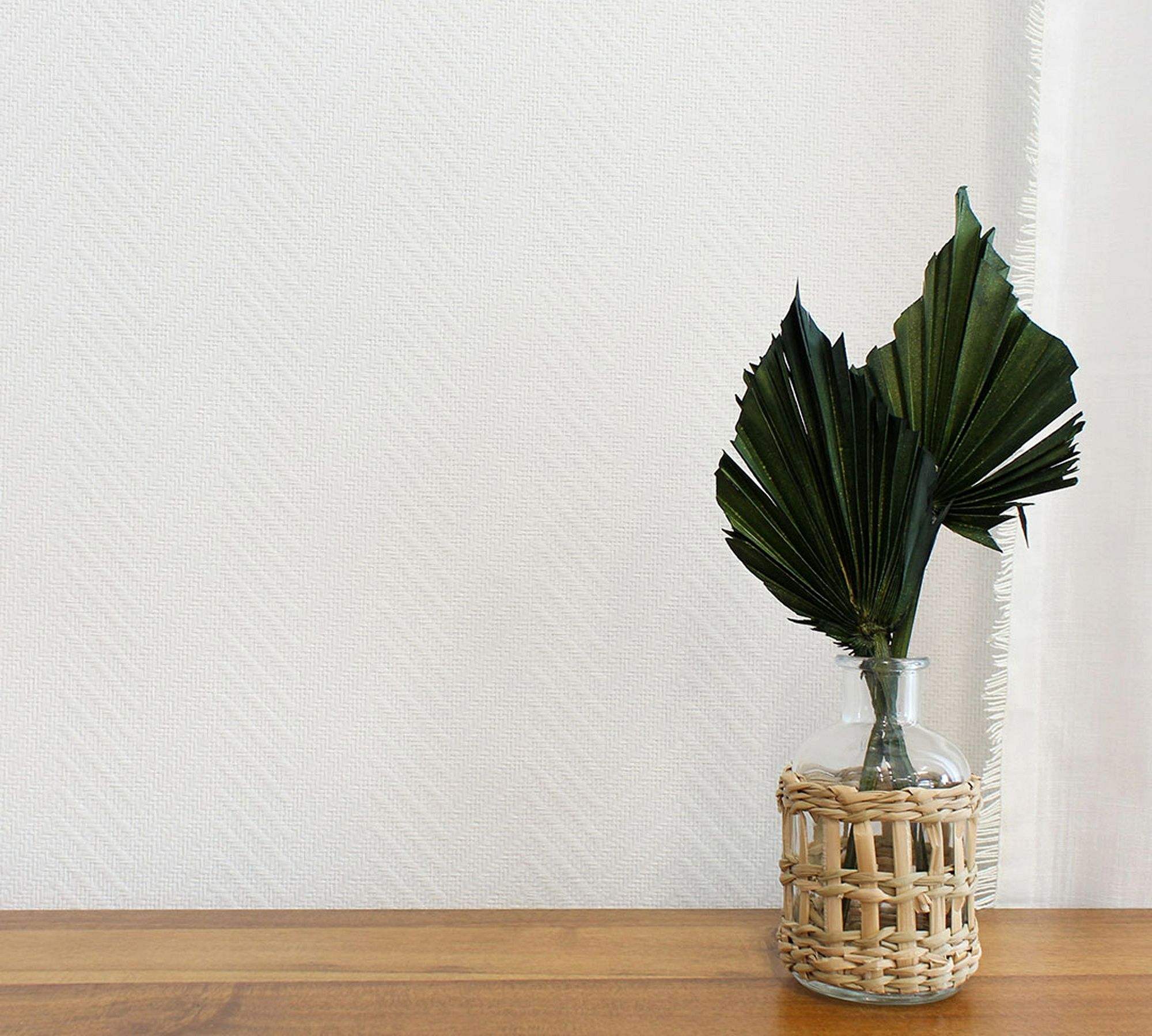 Herringbone Paperweave Natural Grasscloth Wallpaper