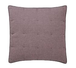 Open Box: Belgian Flax Linen Comforter Sham, Euro - Set of 3 - Fig