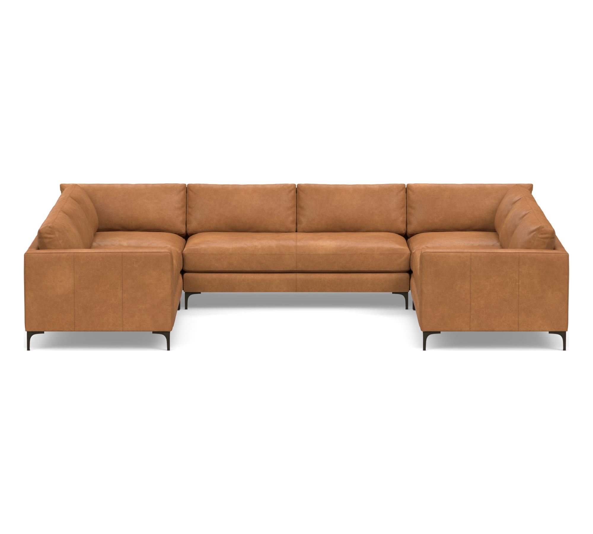 Jake Leather U-Shaped Sectional (145") - thumbnail 7