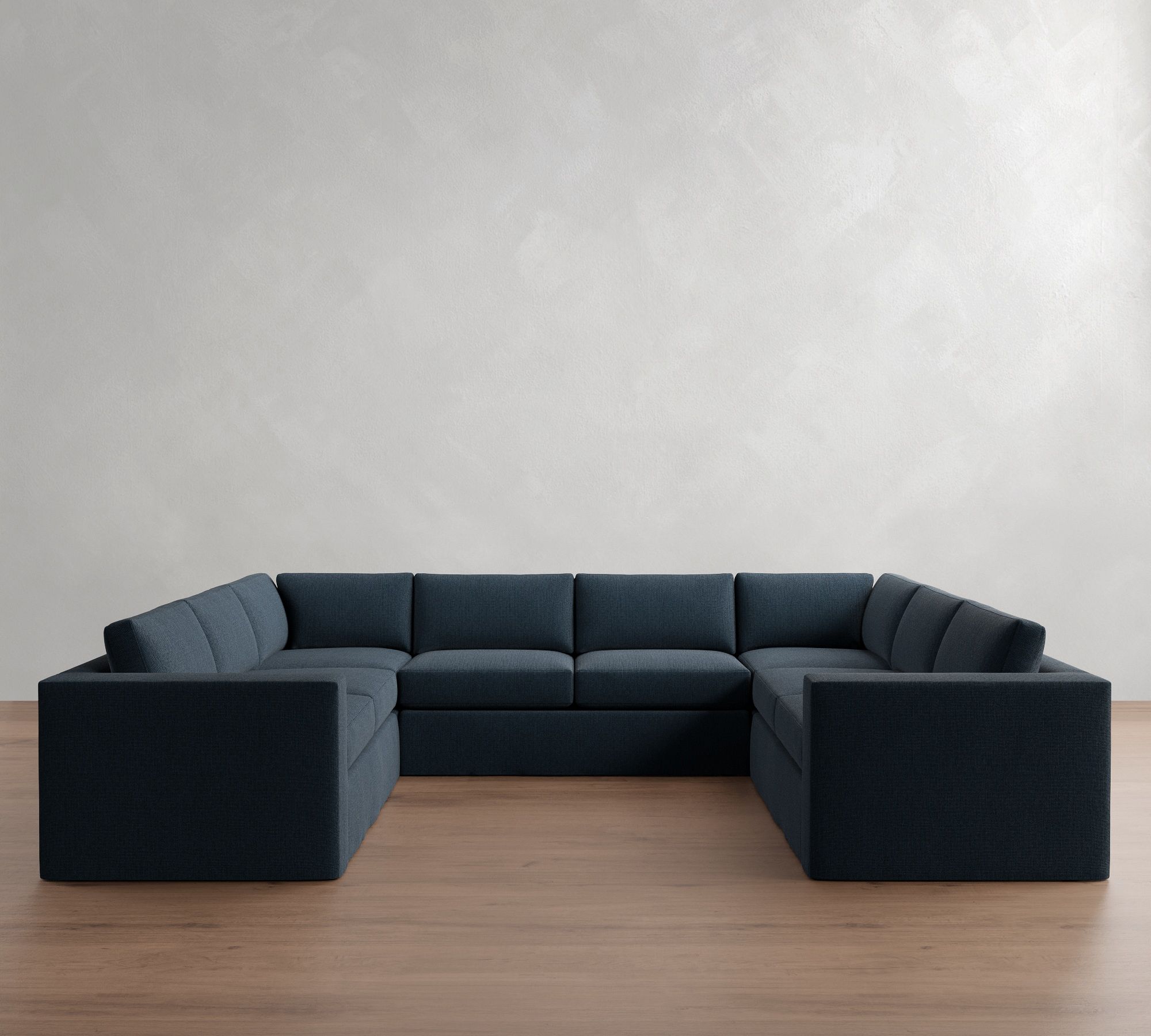 Carmel Wide Arm Slipcovered U-Shaped Sectional (144")