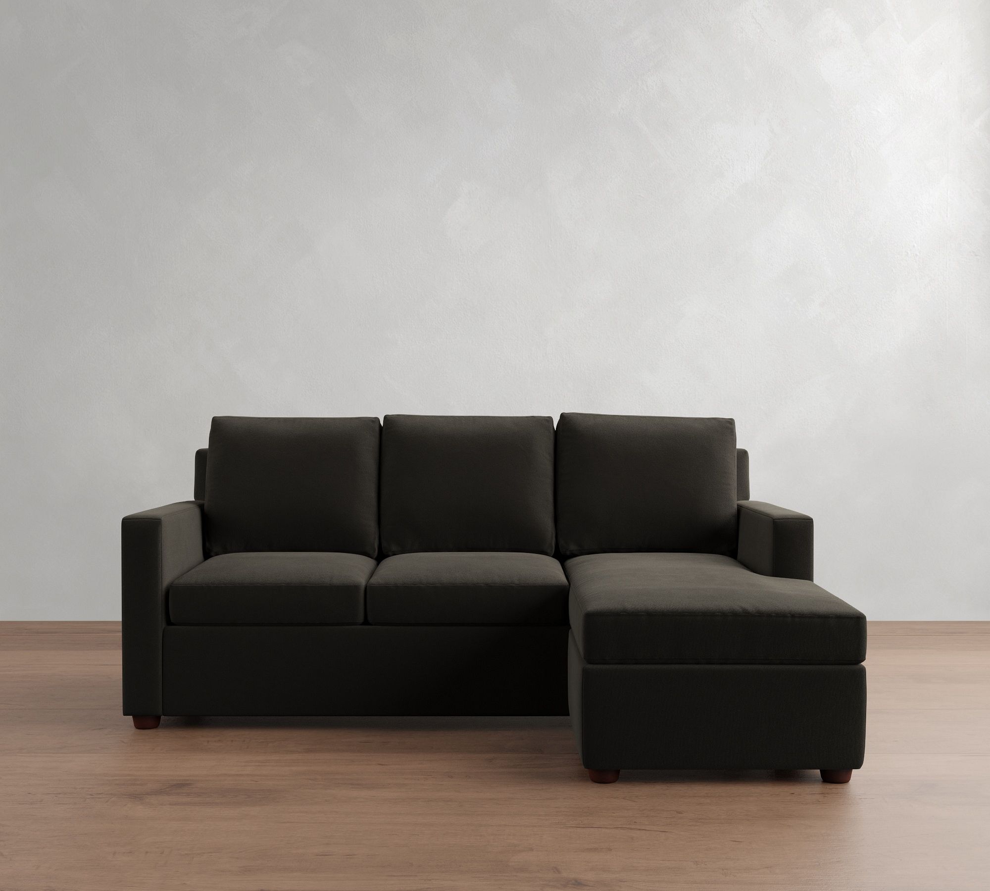 Cameron Modern Square Arm Reversible Sleeper Chaise Sectional (86") - thumbnail 5