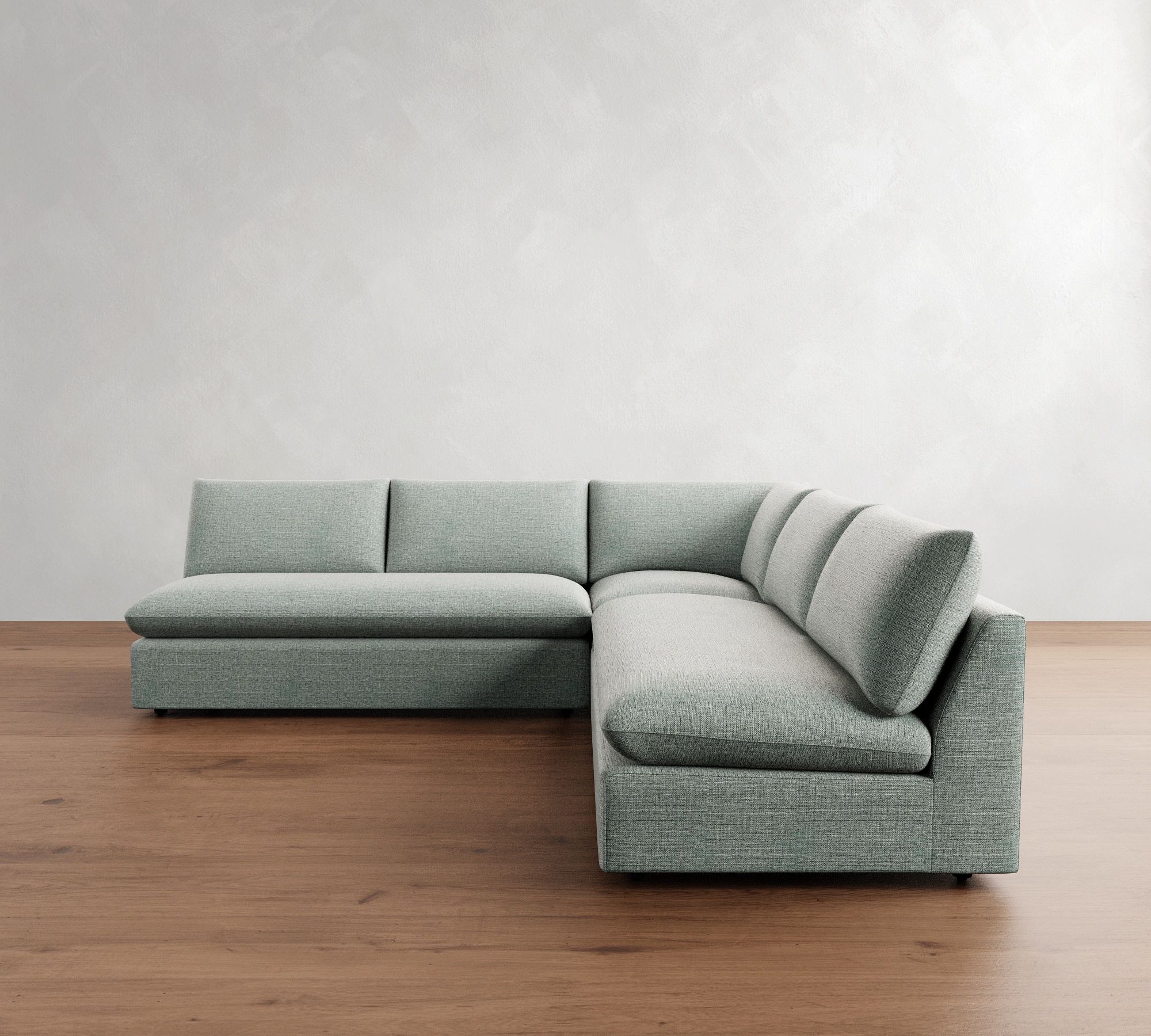 Union Armless 3-Piece L-Shaped Sectional (107")