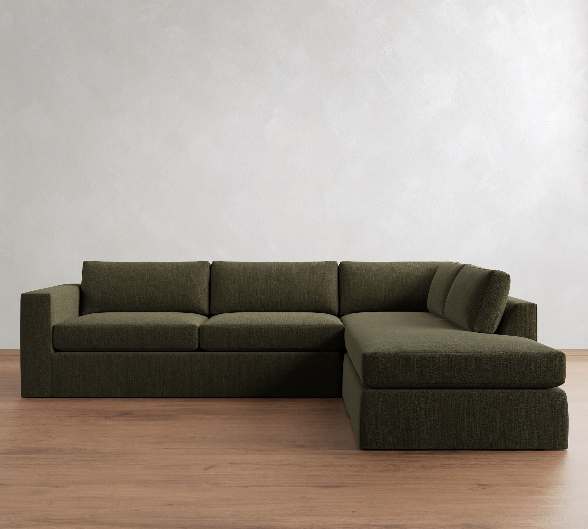 Carmel Wide Arm Slipcovered Return Bumper Sectional (113"&ndash;125") - thumbnail 7