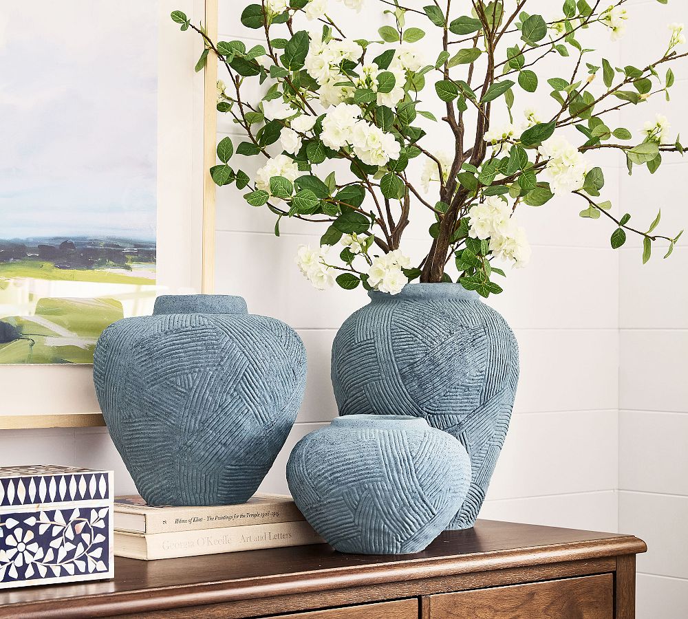 Textured Earthenware Vase by Pottery Barn