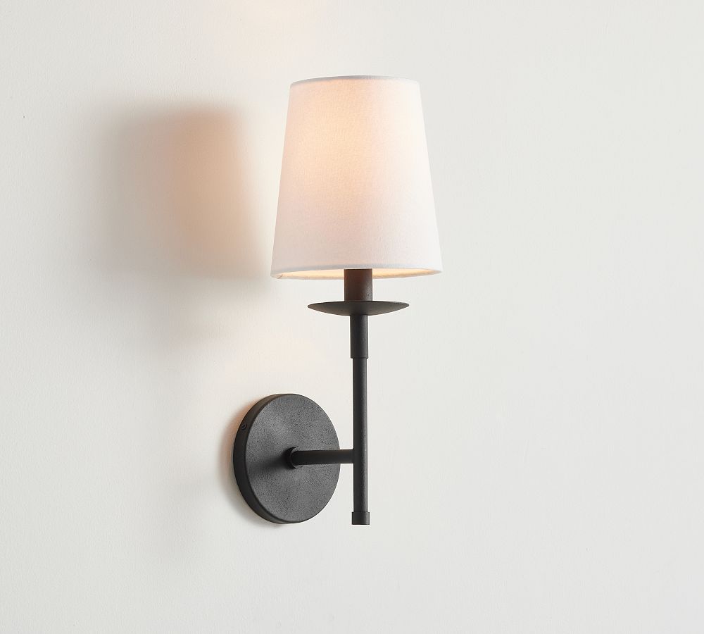 Remington Iron Shaded Sconce (17") by Pottery Barn