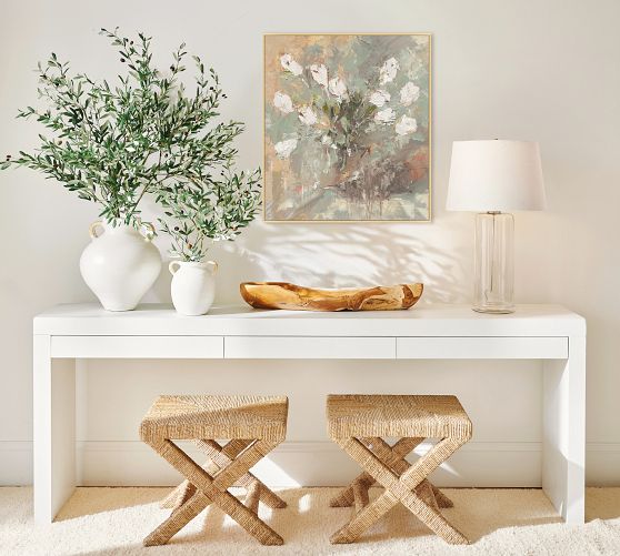 Blooming Motion Framed Canvas Print
