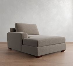 Open Box: Big Sur Square Arm Left Wide Chaise - Performance Everydayvelvet™ Carbon Gray