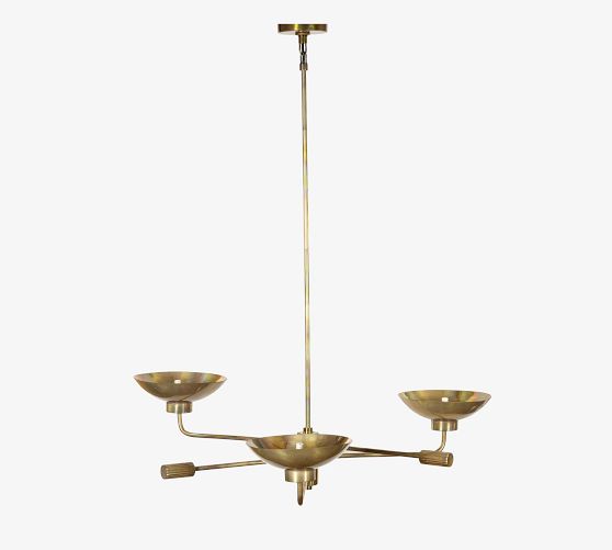 Rayley Brass Chandelier (38") by Pottery Barn