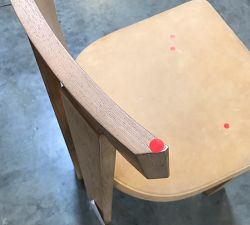 Open Box: Aldon Leather Dining Chair - Keystone Sandstone Leather, Maize