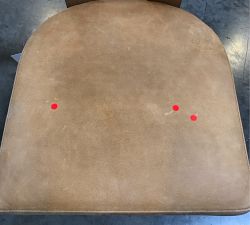 Open Box: Aldon Leather Dining Chair - Keystone Sandstone Leather, Maize