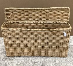 Open Box: Aubrey Handwoven Oversized Lidded Basket - Natural