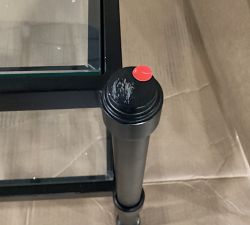 Open Box: Everson Rectangular Glass Coffee Table (52") - Bronze