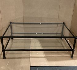 Open Box: Everson Rectangular Glass Coffee Table (52") - Bronze