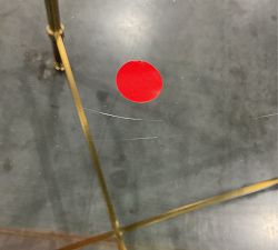 Open Box: Everson Round Dining Table (52") - Antique Brass