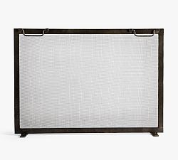 Open Box: Industrial Fireplace Single Screen, Large (44") - Dark Bronze