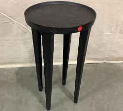 Open Box: Jamie Round Metal Accent Table (12") - Black