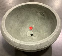 Open Box: Ludlow Bowl Planter (22"D x 11"H) - Alpine Stone